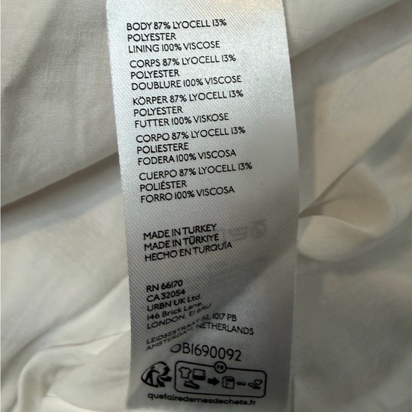 NWT! Maeve by Anthropologie Striped Handkerchief Wrap Shirt Midi Dress. Size 2. - Picture 13 of 14